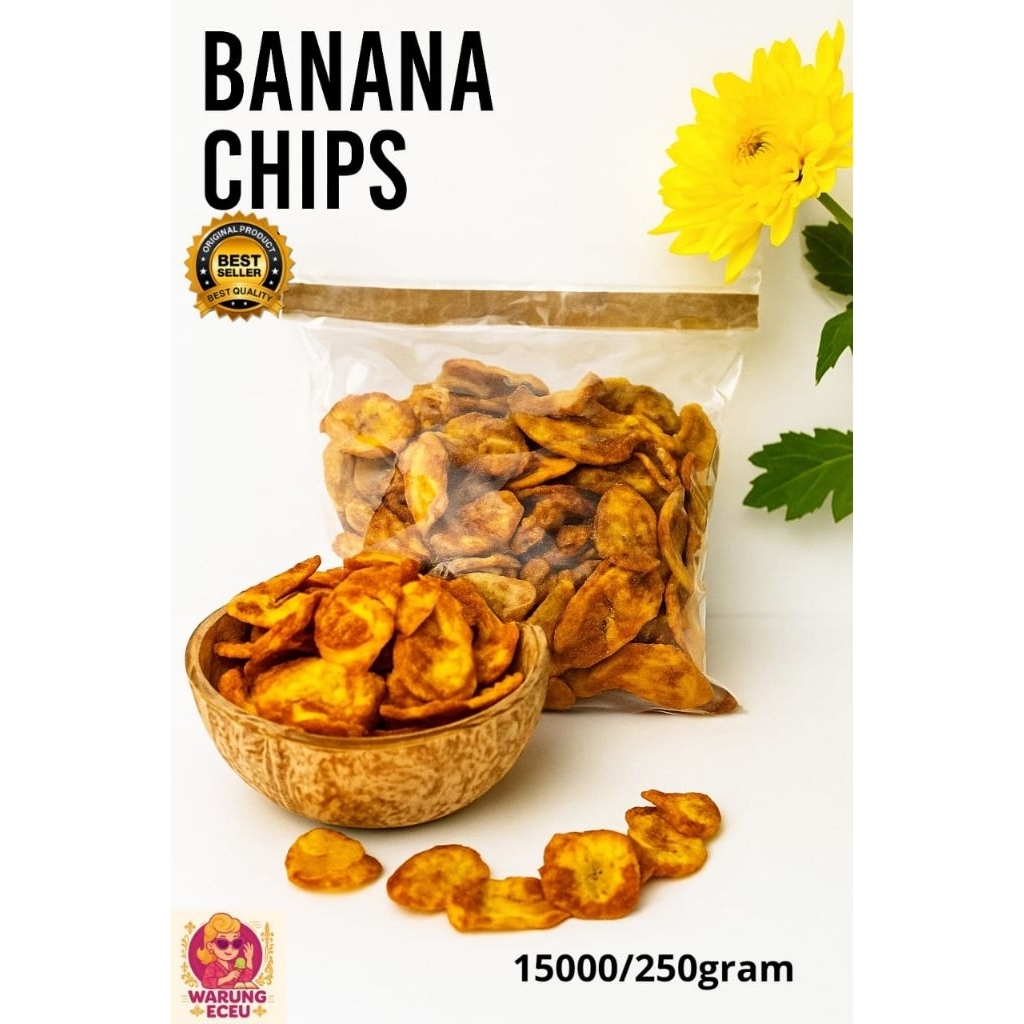 

Oleh-Oleh Khas Sunda Keripik Pisang Manis Gula Aren | Kalua Pisang Manis Gula aren 250 gram