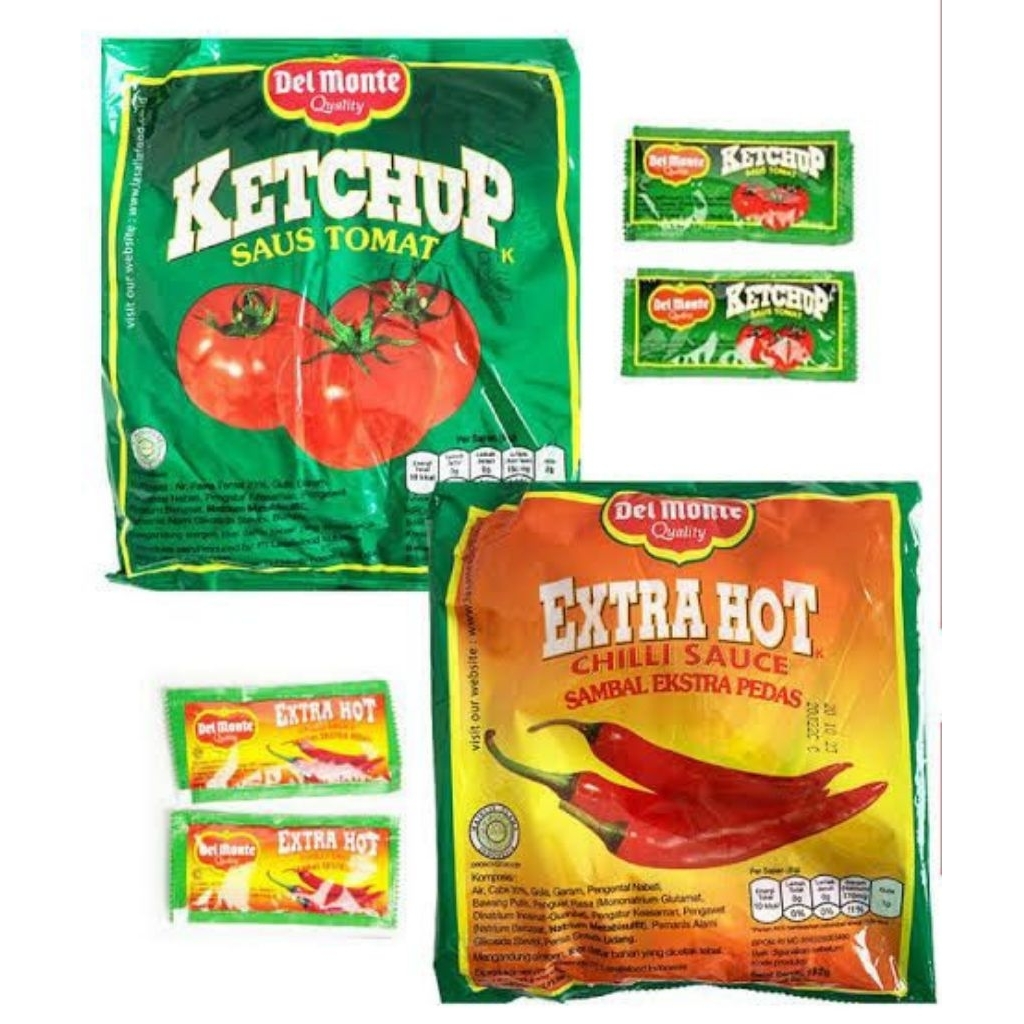 

Delmonte Saus Sachet / Del Monte Saos Sachet Extra Hot Tomat