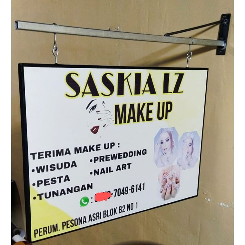 

papan nama ukuran 80x50