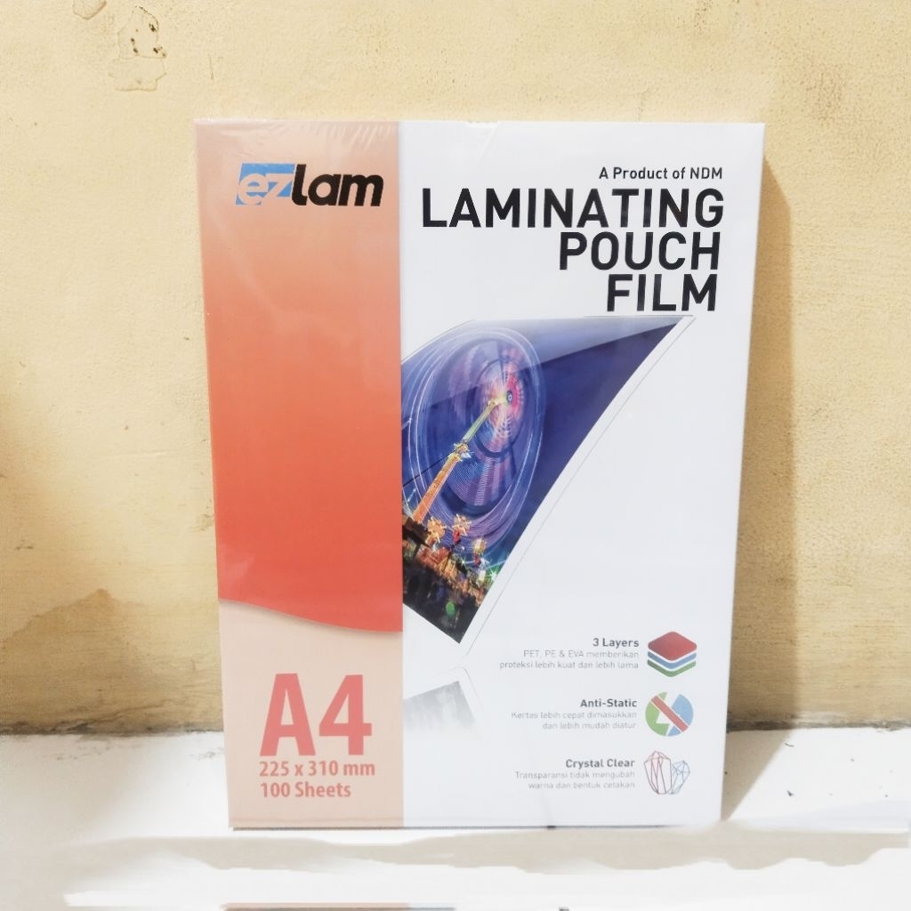 

50 Pcs Plastik Laminating F4 / A4 EZLAM