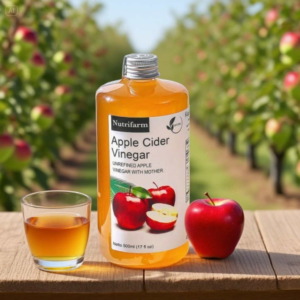 

Cuka Apple Nutrifarm Vinegar Apel Nutrifarm Produk Cuka Mother Cider Nutrifarm 500 Ml