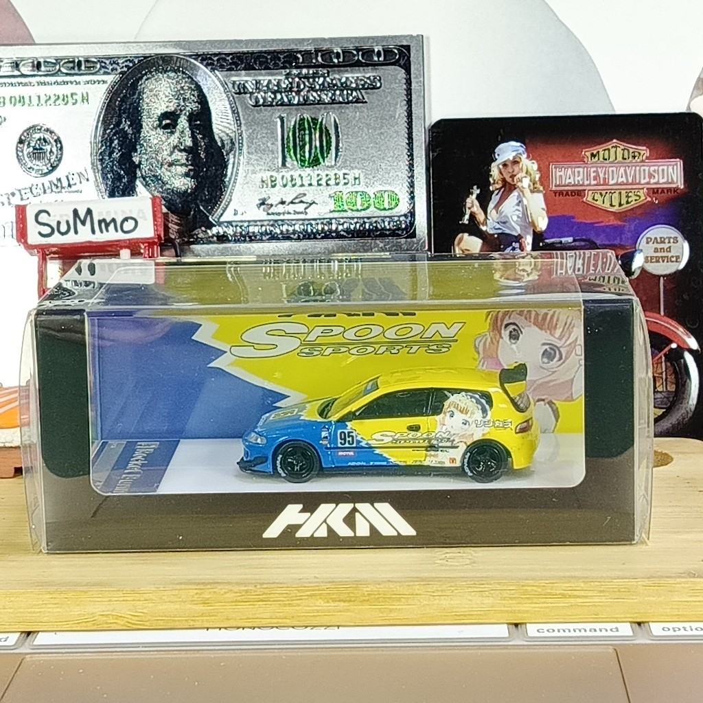 Hkm Honda civic eg6 Rocket Bunny spoon sports 95 diecast 1 64