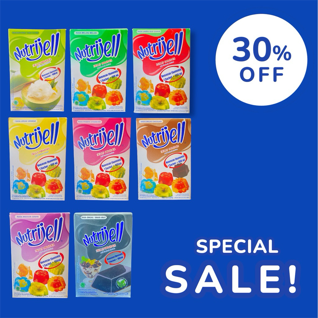 

Nutrijell Semua Rasa Per Sachet Atau Per Box