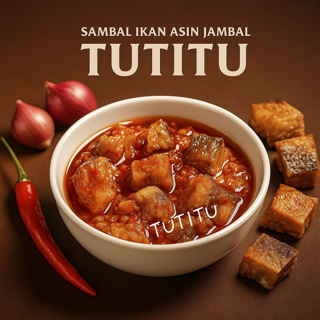

sambal ikan asin jambal roti tutitu