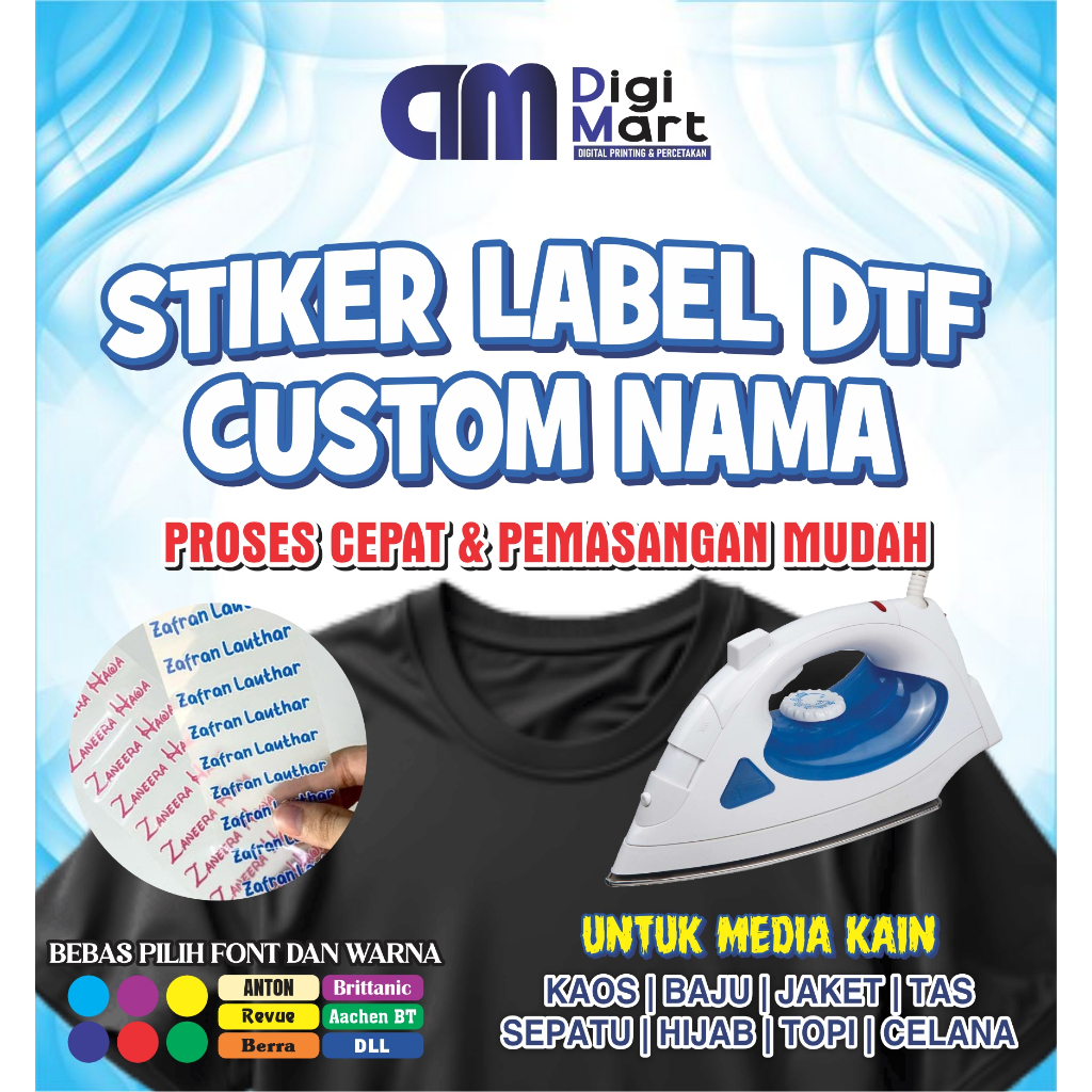 

STIKER LABEL SABLON MURAH, STIKER NAMA BAJU, SABLON LABEL BAJU MURAH, STIKER SETRIKA, SABLON STRIKA, SABLON NAMA SETRIKA, SABLON
