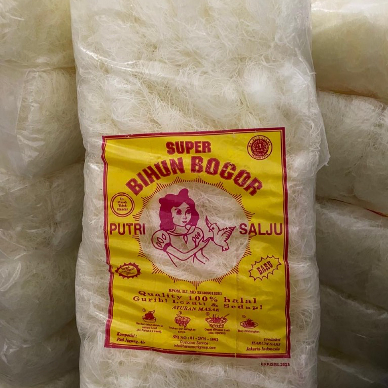 

Bihun Super Bogor CAP PUTRI SALJU (1 BAL)
