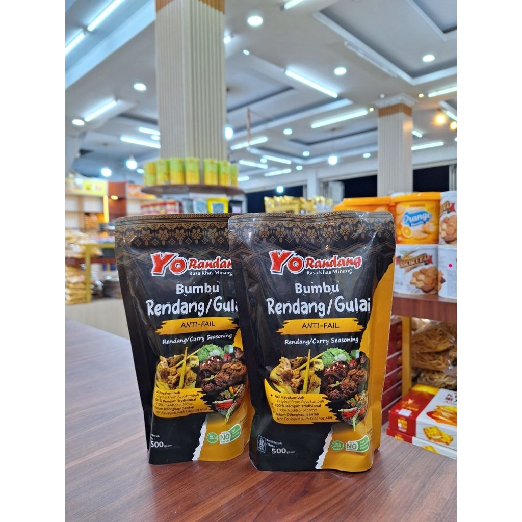 

Bumbu Rendang YO Randang [500gr] — Makanan Khas Minang Kabau || Sanjai Rina