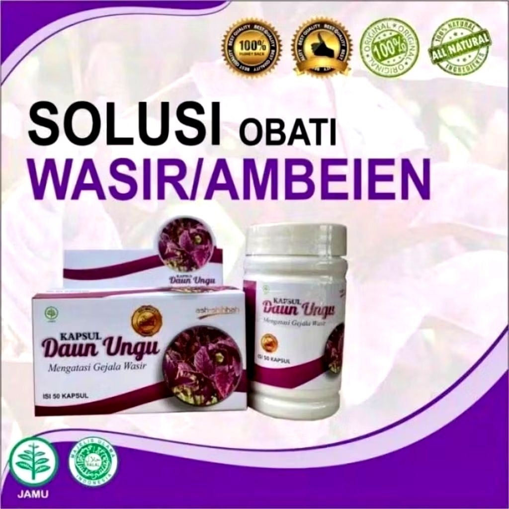 

KAPSUL DAUN UNGU / ATASI WASIR / AMBEIEN