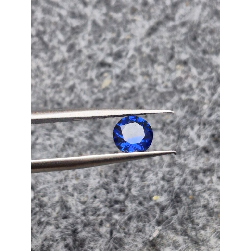 blue moissanite A0033