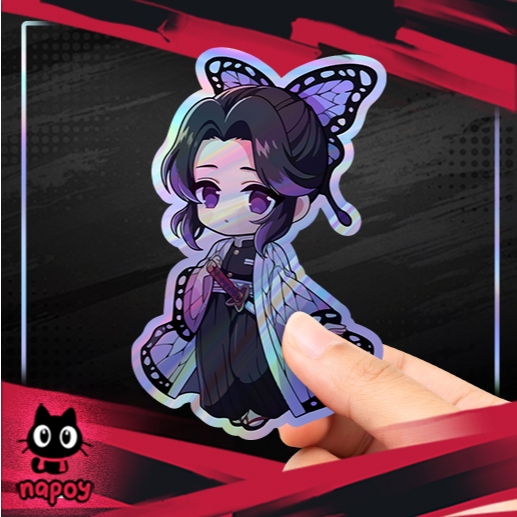 

Stiker Hologram Anime Demon Slayer Shinobu Kocho Serius