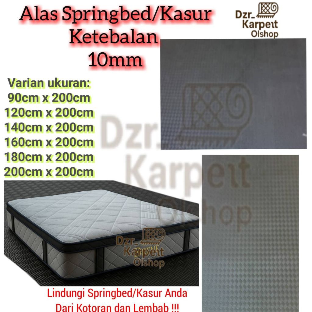Alas lantai Springbed/Kasur dengan Ketebalan 1 cm