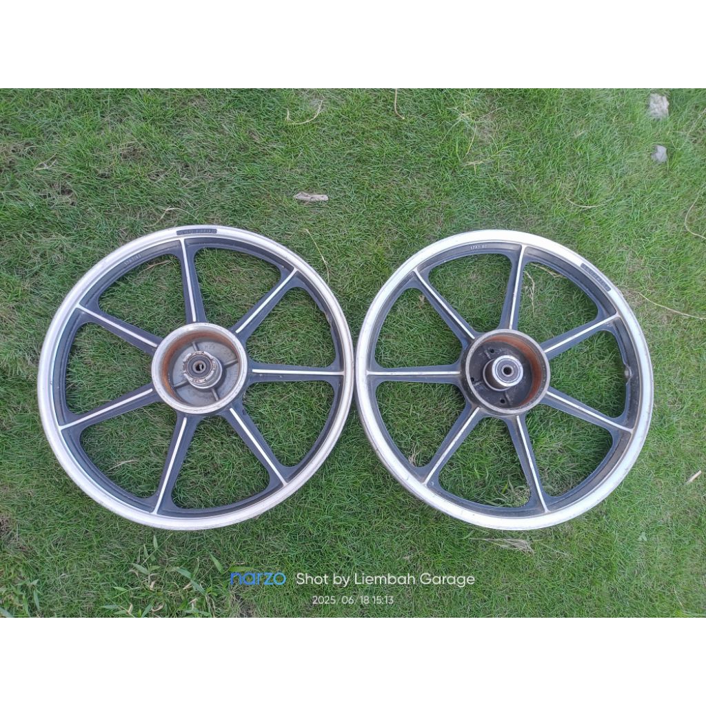 velg scorpion ring 17 depan belakang tromol