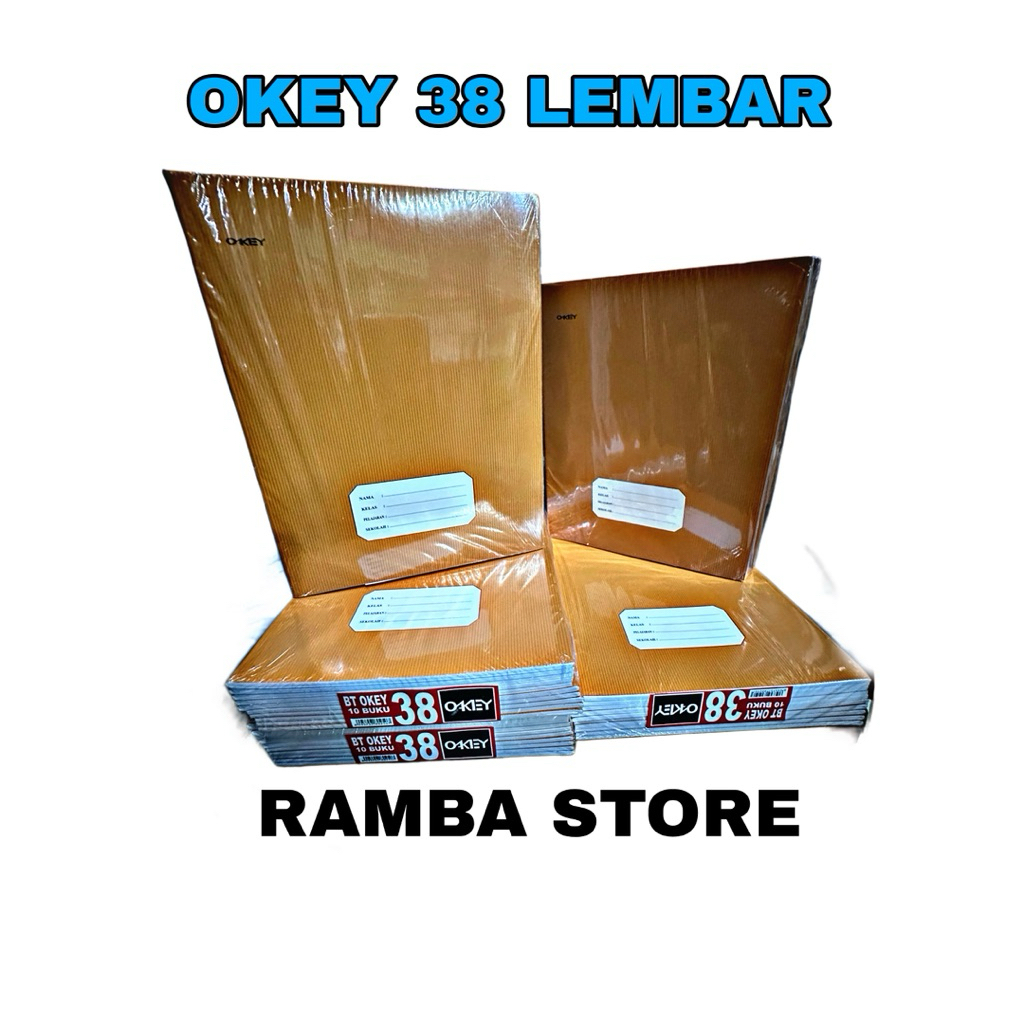 

Buku OKEY bergaris 38 Lembar (1pack/10pcs)