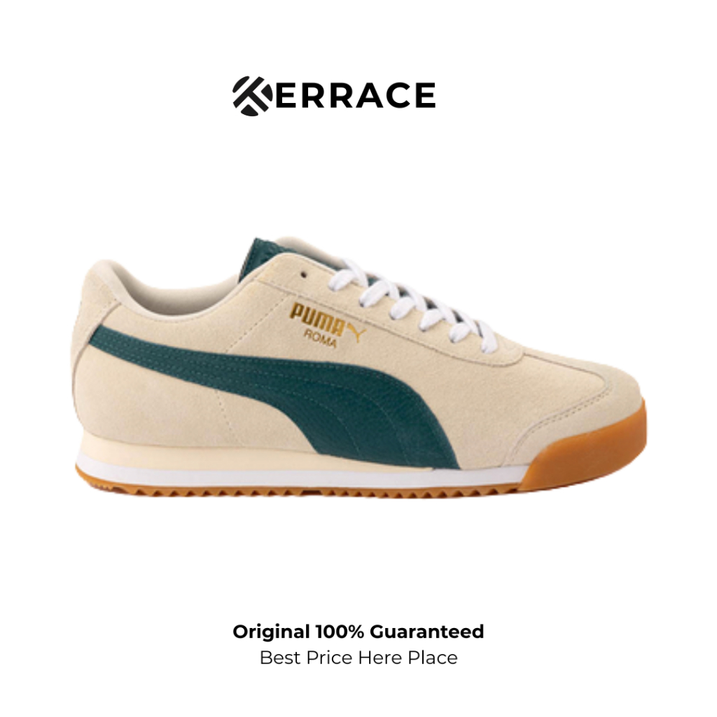 Sepatu Puma Suede Roma Cold Green Gum