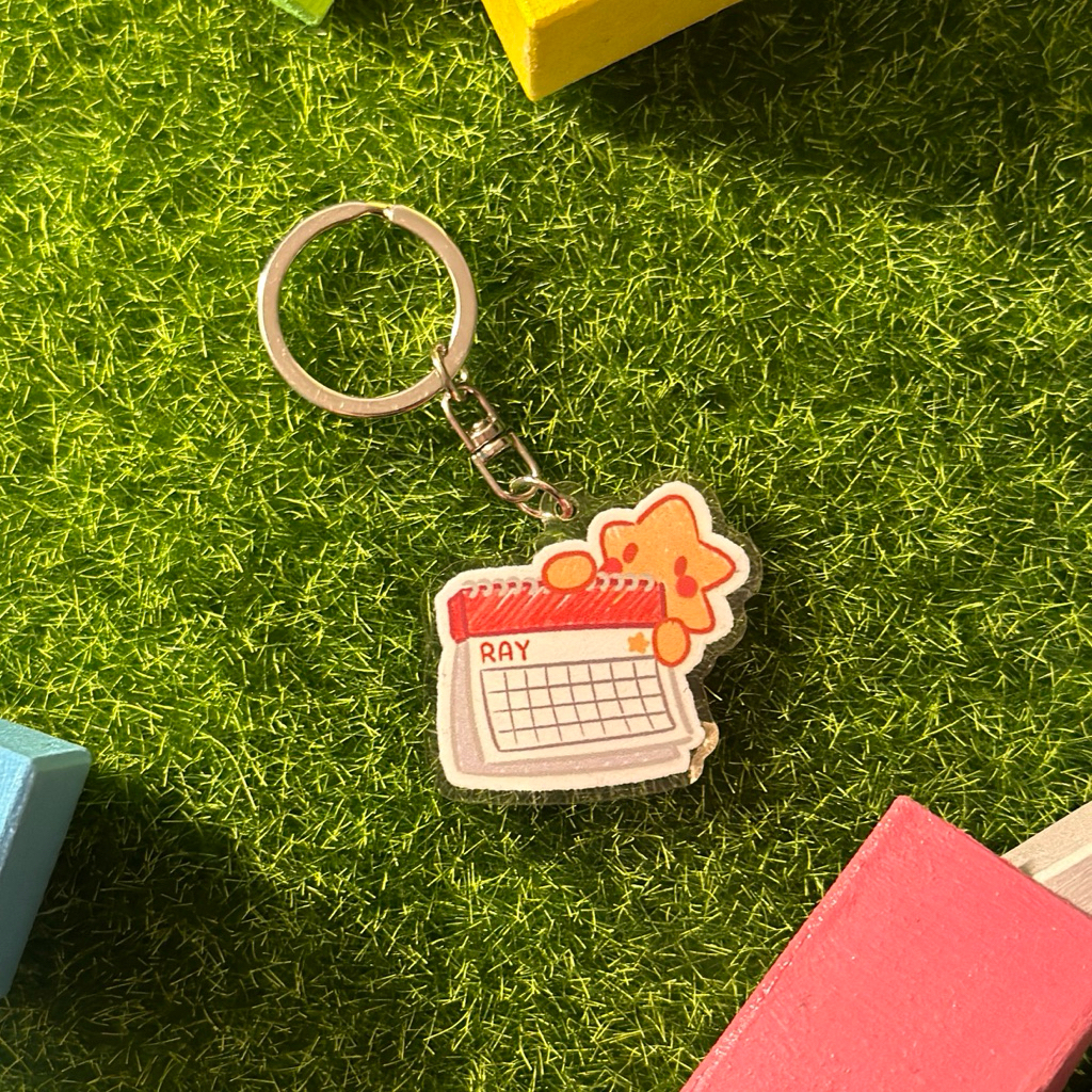 

Ray Calendar Keychain - Crayon style - JOYFUL ODYSSEY