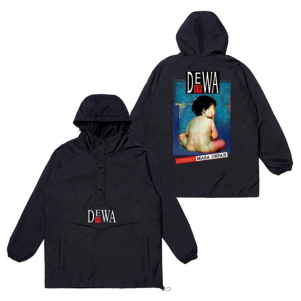 Cougle Dewa19 Jaket Parasut Waterproof Tahan Air jaket Unisex Pria Dan Wanita