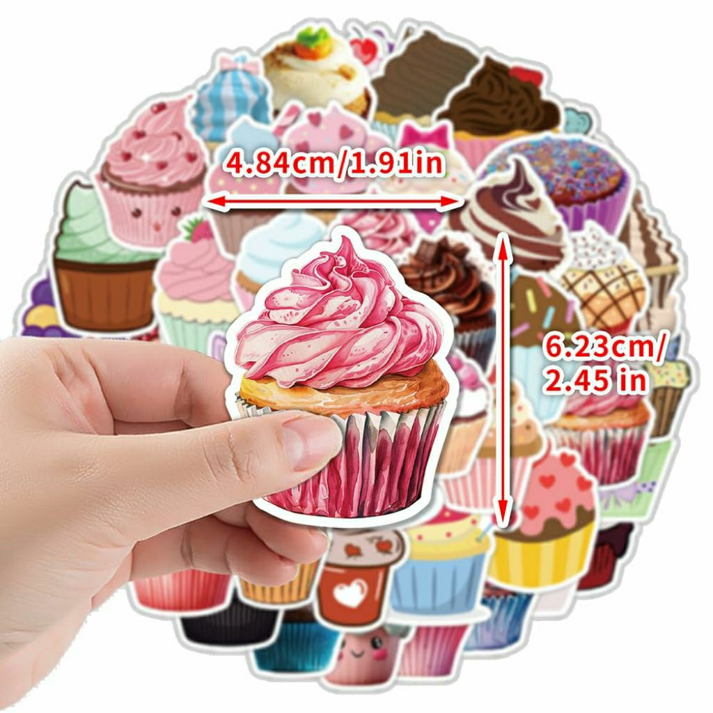 

Stiker Cup Cake Stiker Pack Cup Cake Stiker Helm Stiker Laptop Stiker Koper Stiker Terbaru Tumblr Stiker HP, Aksesoris Hp , Anti Air