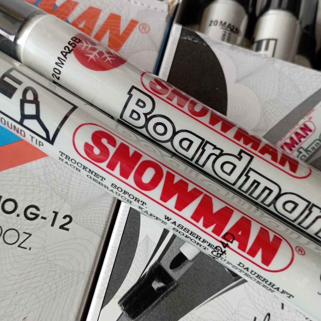 

SPIDOL HITAM BOARDMARKER SNOWMAN Permanen Non Permanen G-12 BG-12 Papan Tulis