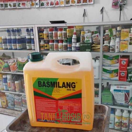HERBISIDA BASMILANG 5 LITER 486 SL OBAT RUMPUT LIAR TUNTAS SAMPAI AKAR  (ORIGINAL 100%)