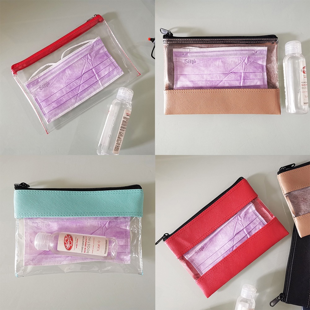 

Tempat Pensil Transparan Kotak pensil ujian Mika Te Amo Tas Pensil Bersih Tas Penyimpanan Ujian Siswa