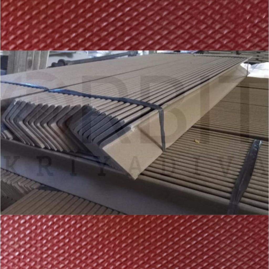 

Siku Karton 50x50x5x1000 mm Paper Angle Edge Protector Pelindung Kemasan Kotak