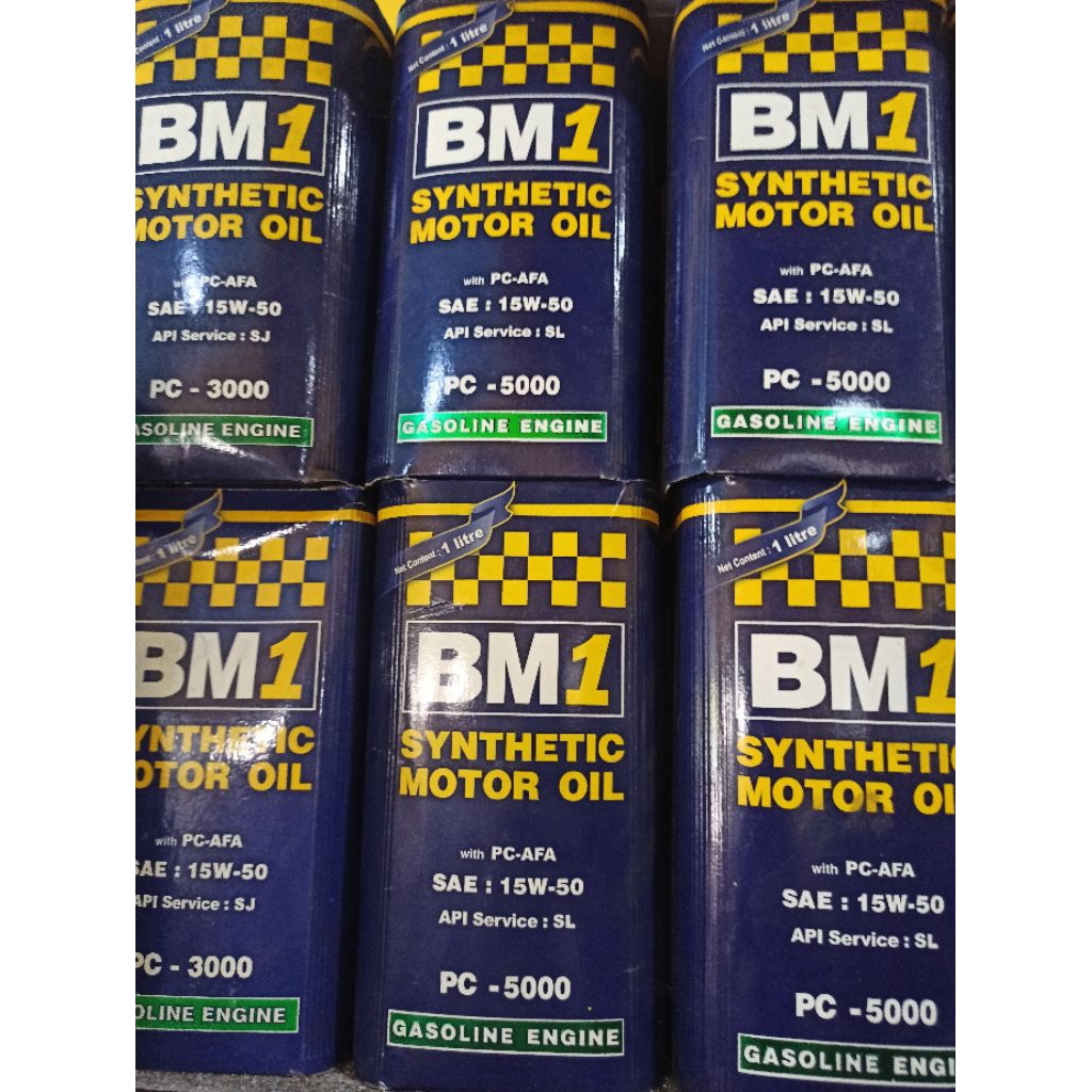 Oli Mesin Mobil Bensin BM 1PC-3000/ PC-5000 SAE 15W-50 1 Liter