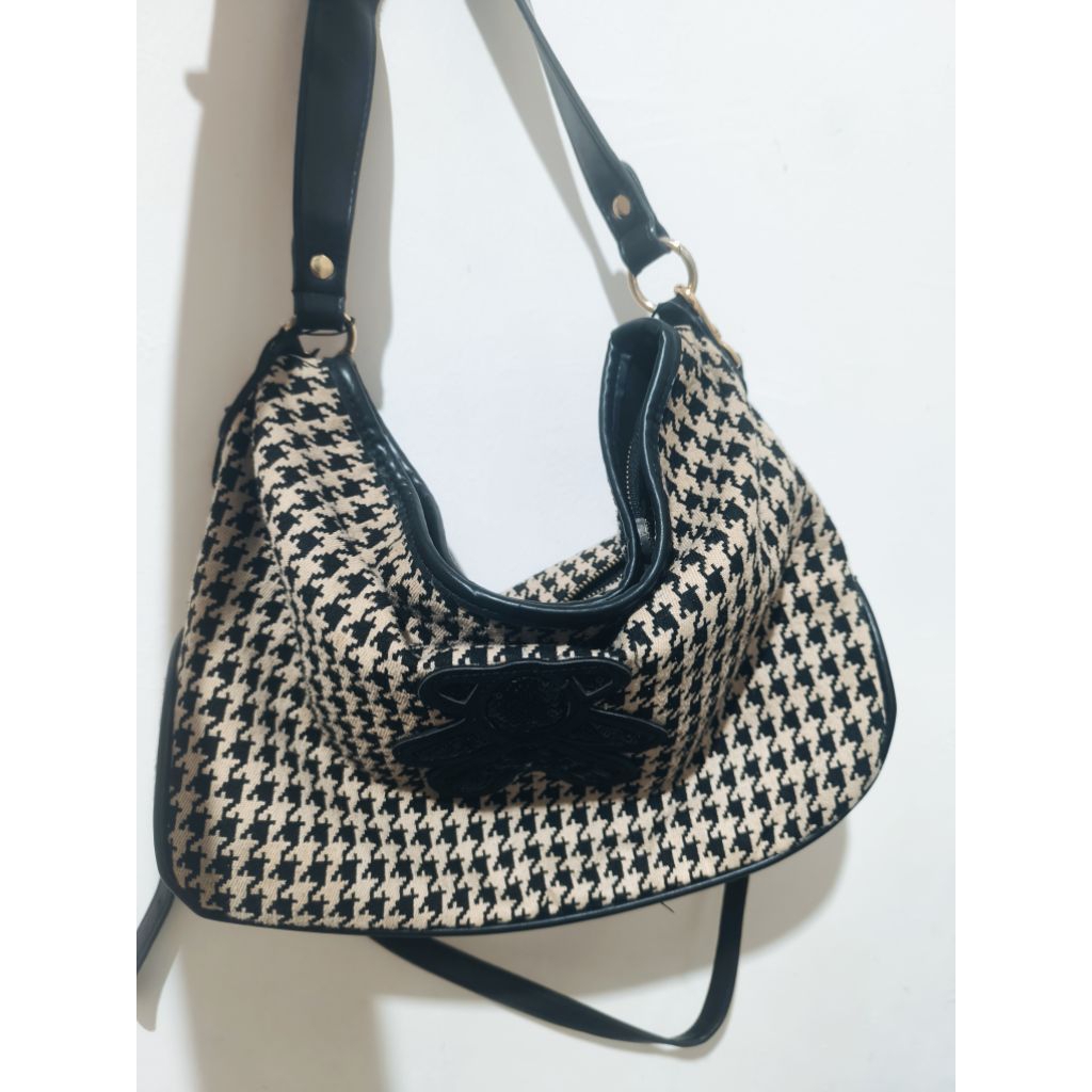 PL TAS BEAR SELEMPANG HITAM ELEGAN FOR WOMAN | TAS CEWEK | TAS JALAN JALAN