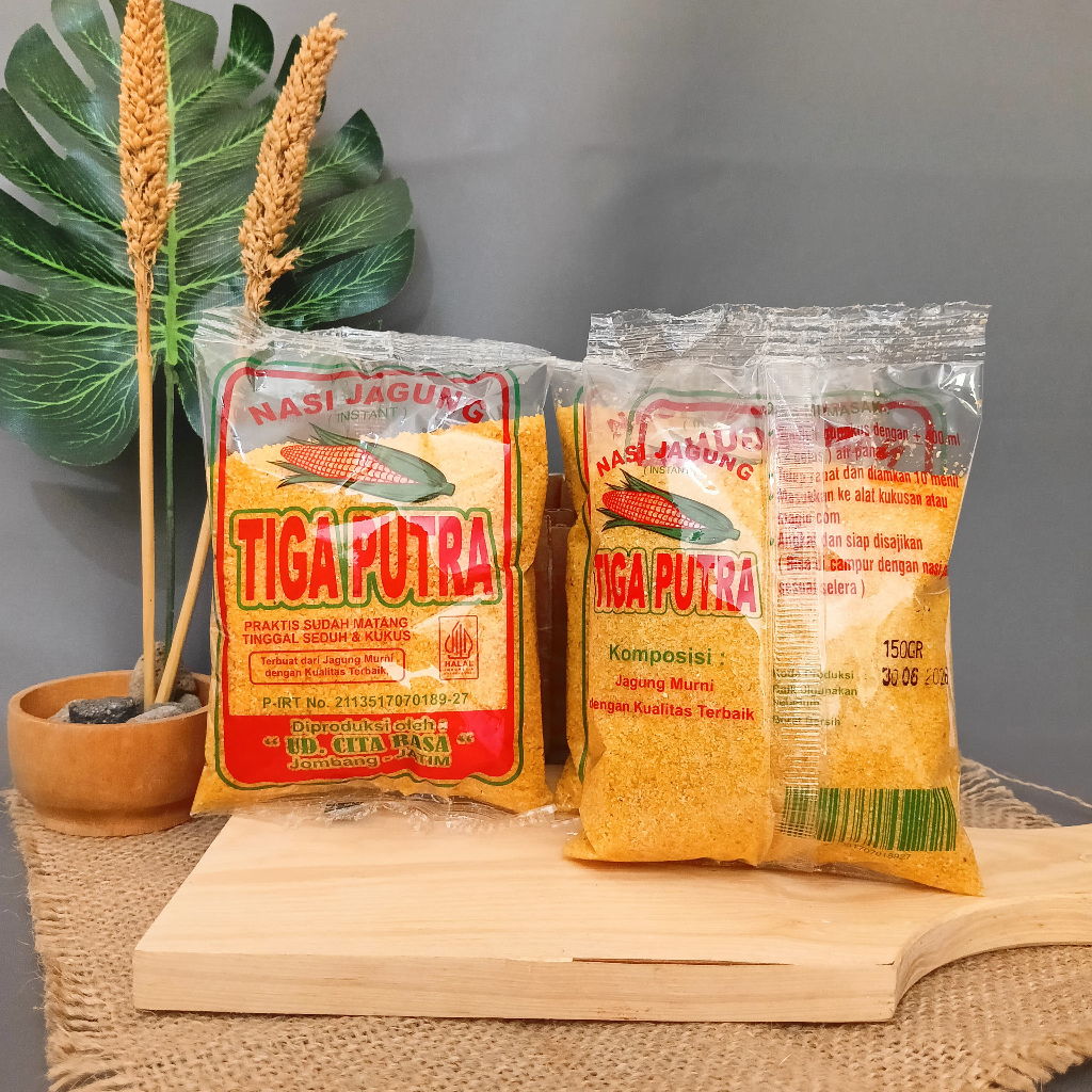 

Nasi Jagung Instant Tinggal Seduh / Nasi Jagung Instan kemasan 150 gram