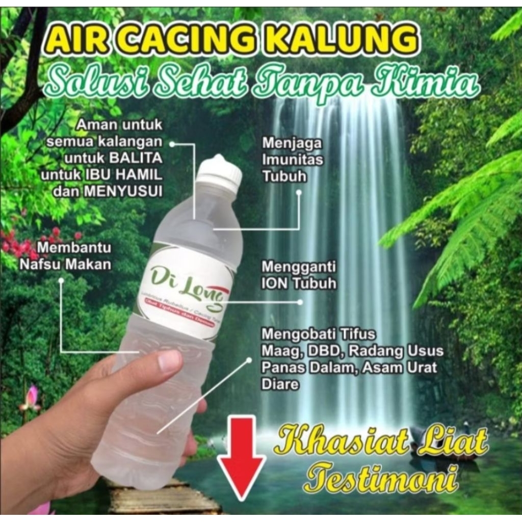

Air Cacing dilong 600 ml Atasi demam tifus
