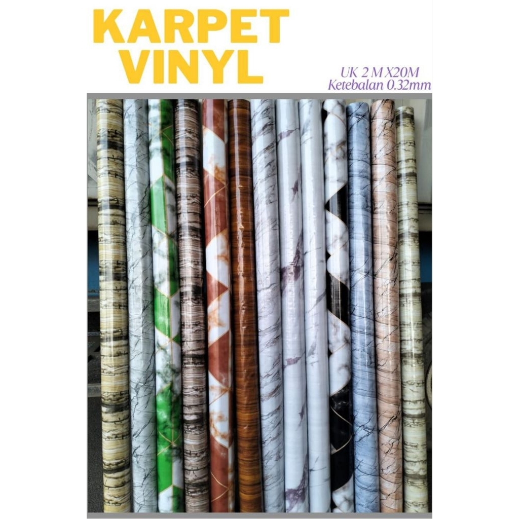 Karpet plastik roll import Loyal Korea vinyl promo bisa cod instan