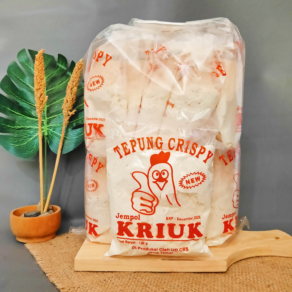 

Jempol Kriuk Tepung Crispy 1,2Kg Serbaguna 10 Pcs Kemasan 120Gram Enak Renyah