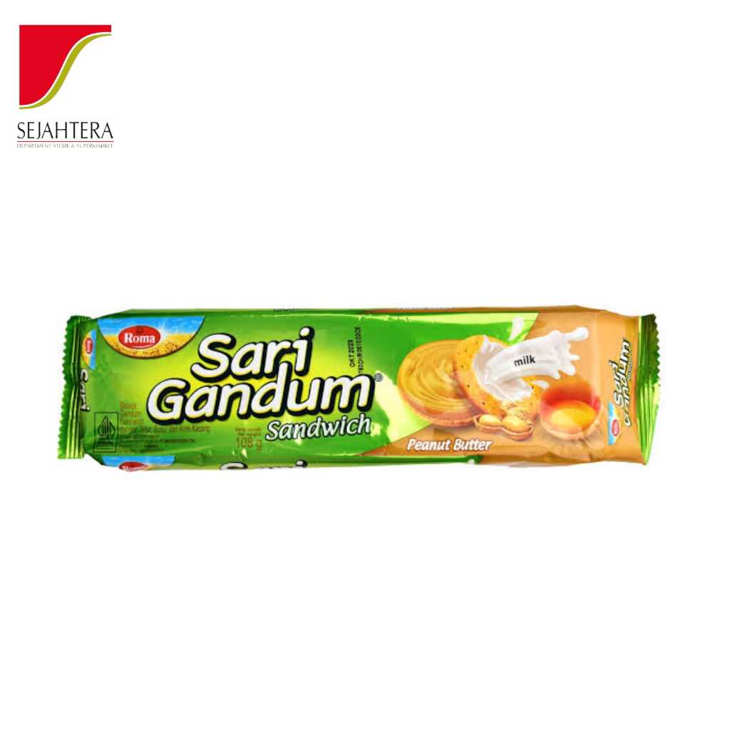 

ROMA BISKUIT S. GANDUM PEANUT B. 108gr BKS