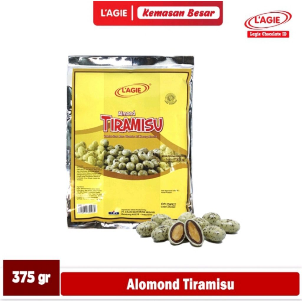 

Cokelat Lagie Almond Tiramisu 375gr | Camilan Premium Rasa Enak & Unik