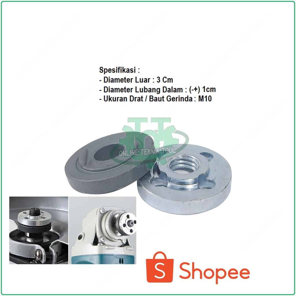 Ring Penjepit Gerinda / Mur Penjepit Mata Gerinda Ring Gerinda 4 inch Lock Nut
