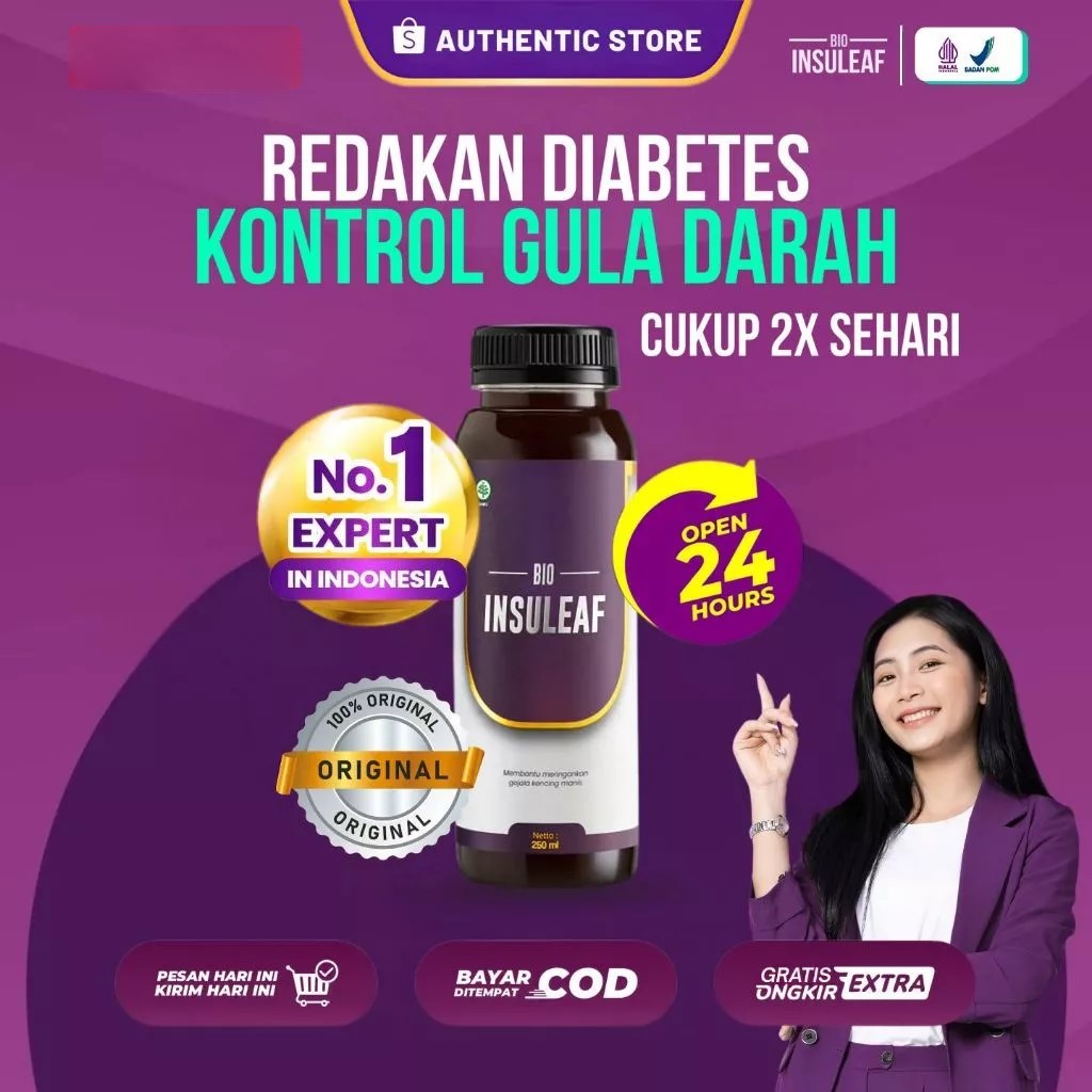 

Bio Insuleaf - Redakan Diabetes & Kontrol Gula Darah
