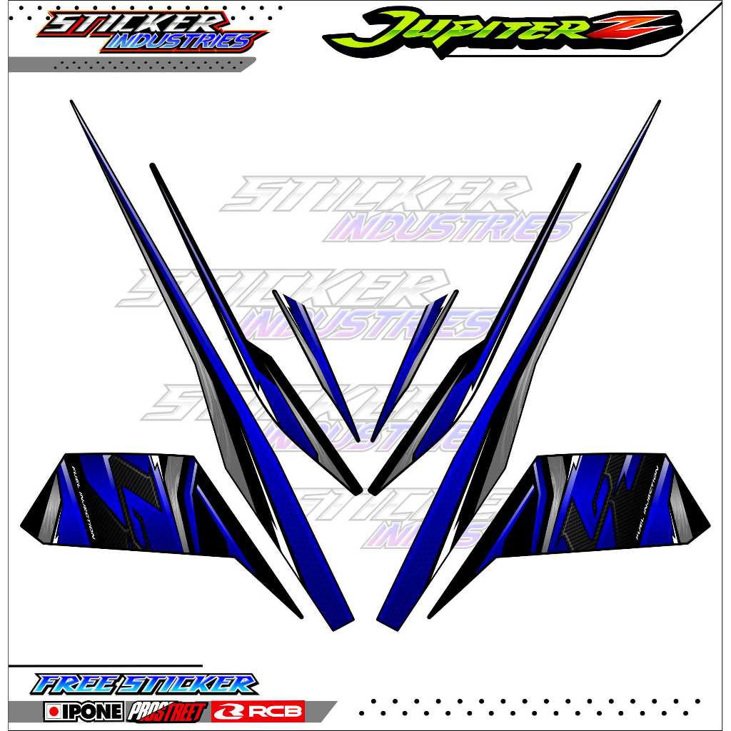 STRIPING VARIASI YAMAHA JUPITER Z BURHAN / STICKER LIST VARIASI MOTOR JUPITER Z BURHAN