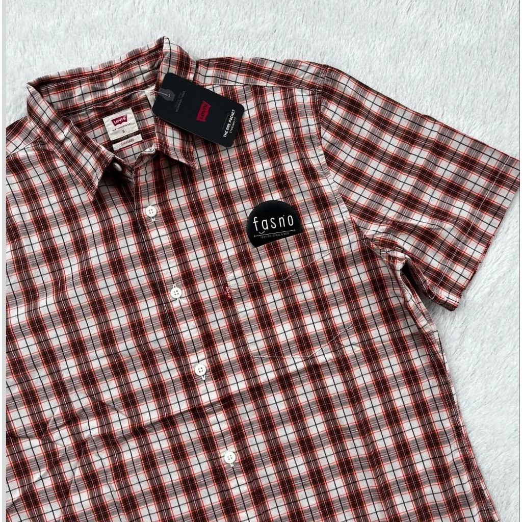 NEW & ORIGINAL Lv's Classic SS Shirt 1 Pocket,Cream Orange