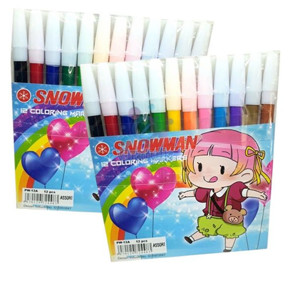 

SNOWMAN 12 coloring markers PW-12A