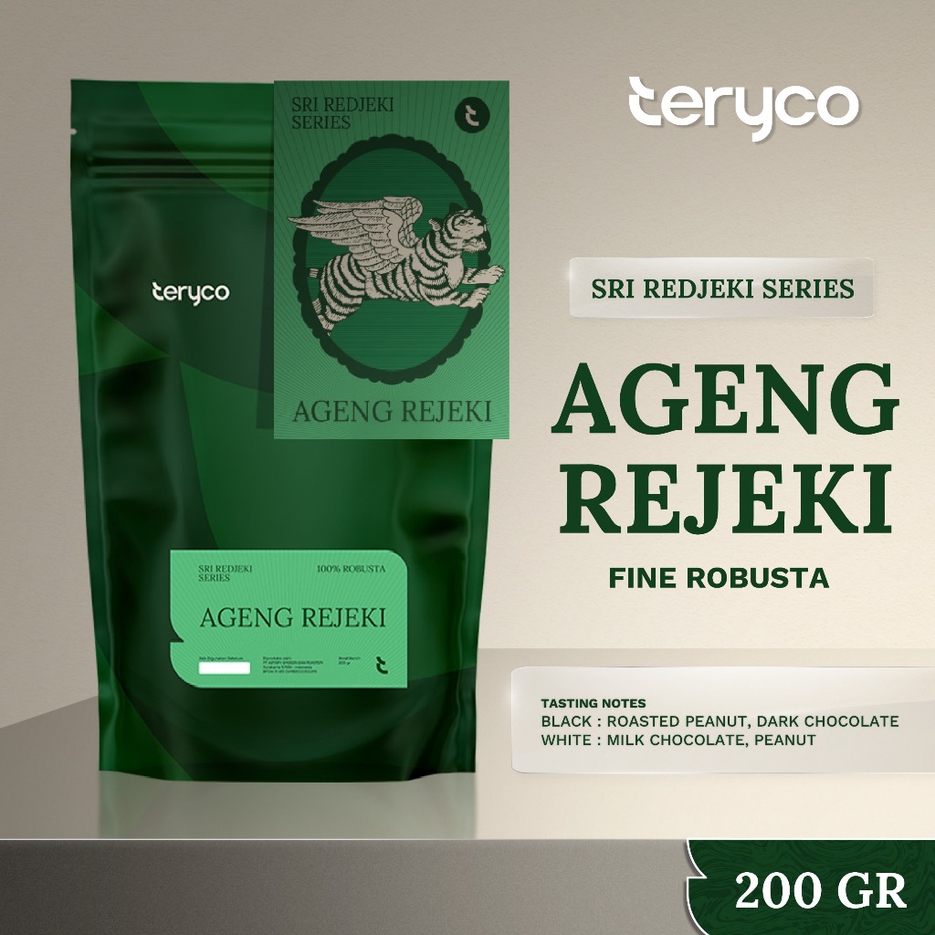 

Teryco Roasters - 1KG 200gr Ageng Rejeki 100 Robusta / Sri Redjeki Series / Kopi Robusta 1 kg / Kopi Robusta Premium / Biji Kopi Robusta / Kopi Robusta Asli / Kopi Bubuk Robusta