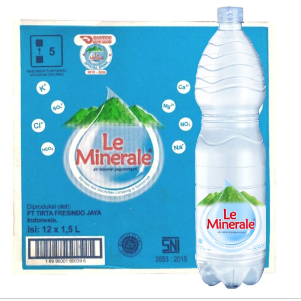 

Le minerale 1500ml x 12 botol ( 1 dus )