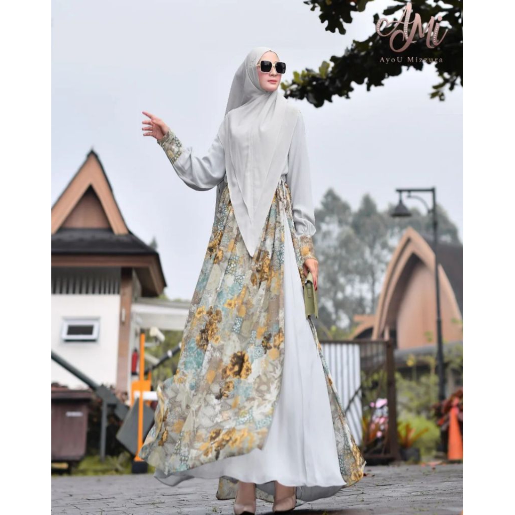 READY Gamis Syari Premium by Ayou Mizzura- Gamis Busui dan wudhu friendly