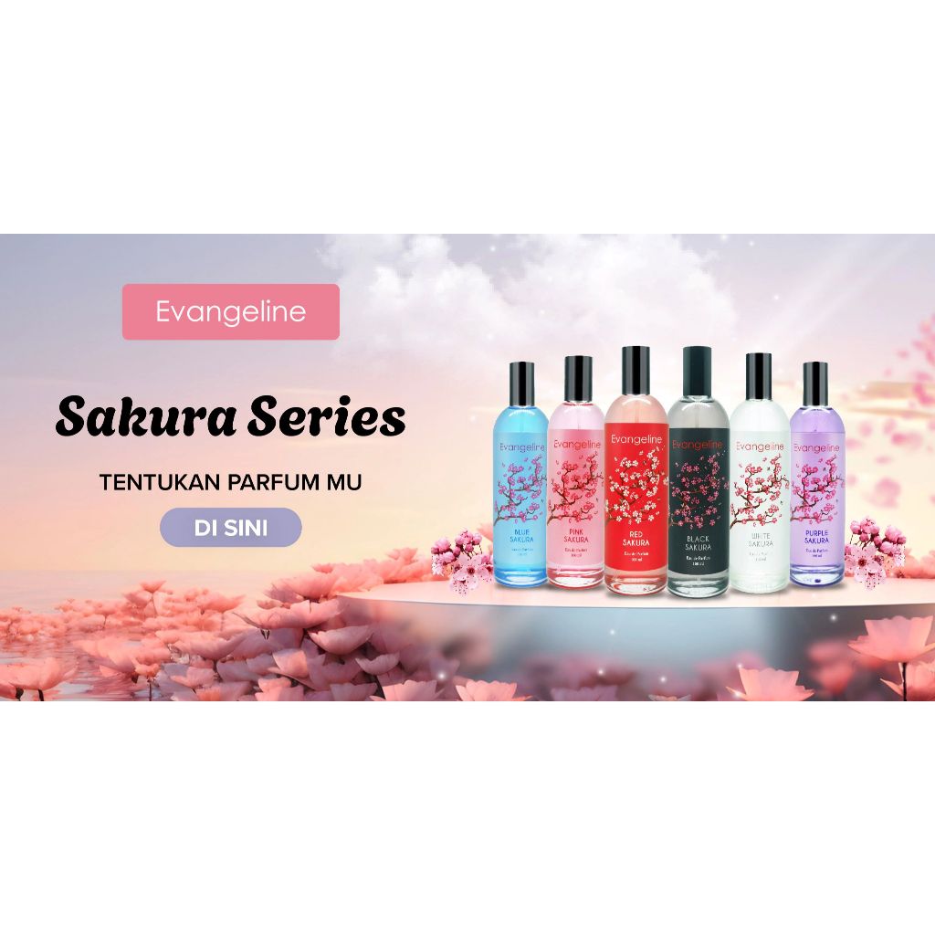 EVANGELINE Eau De Parfume Sakura Series / Evangeline black Sakura 100 ml