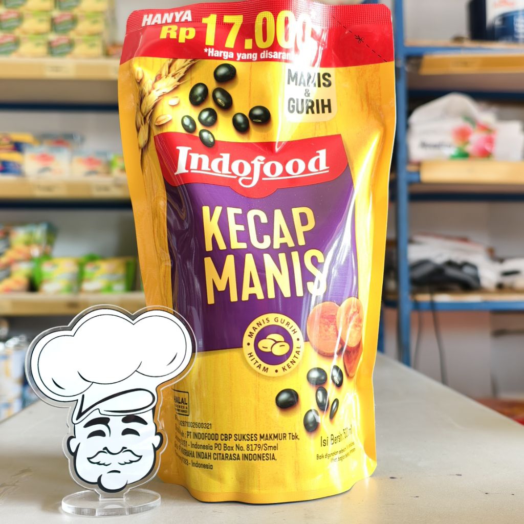 

Indofood Kecap Manis Serbaguna 520ML / Kecap Manis Indofood 520ML
