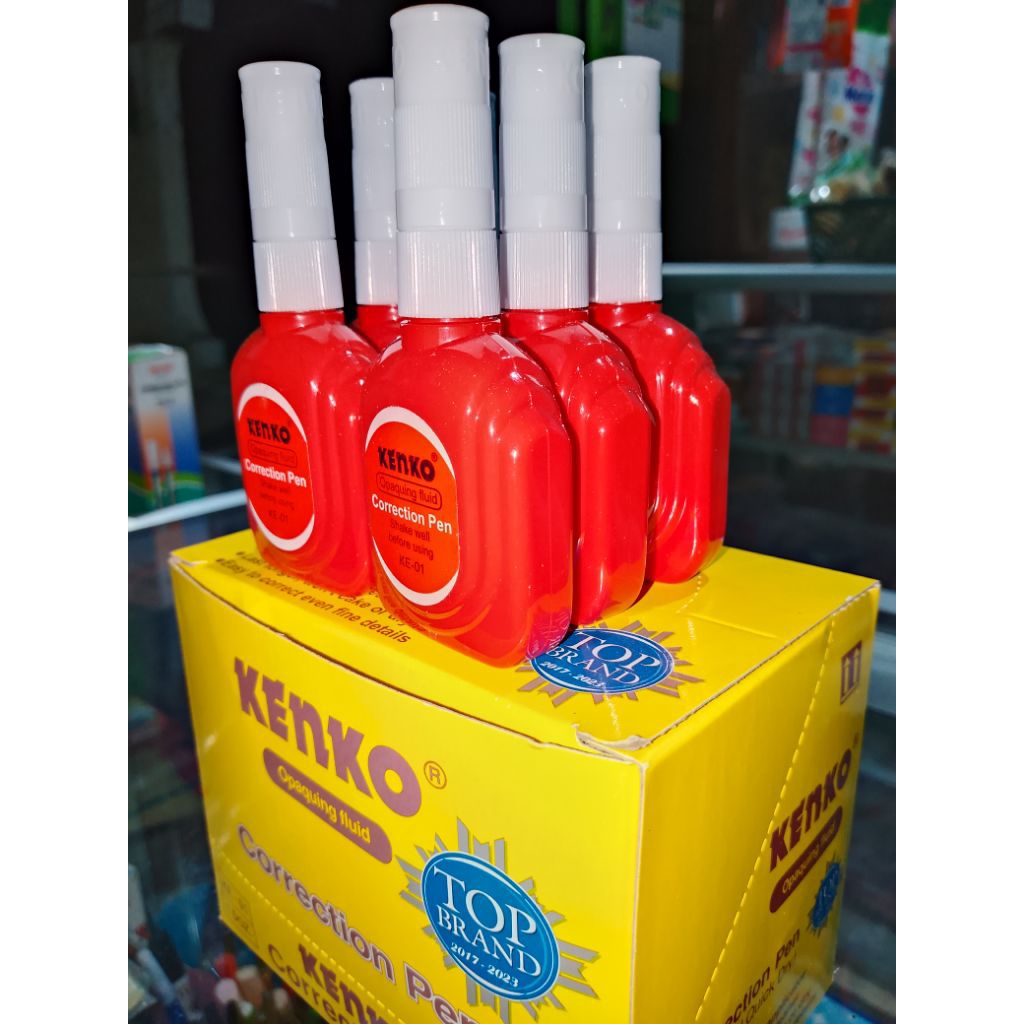 

correction pen warna merah KENKO