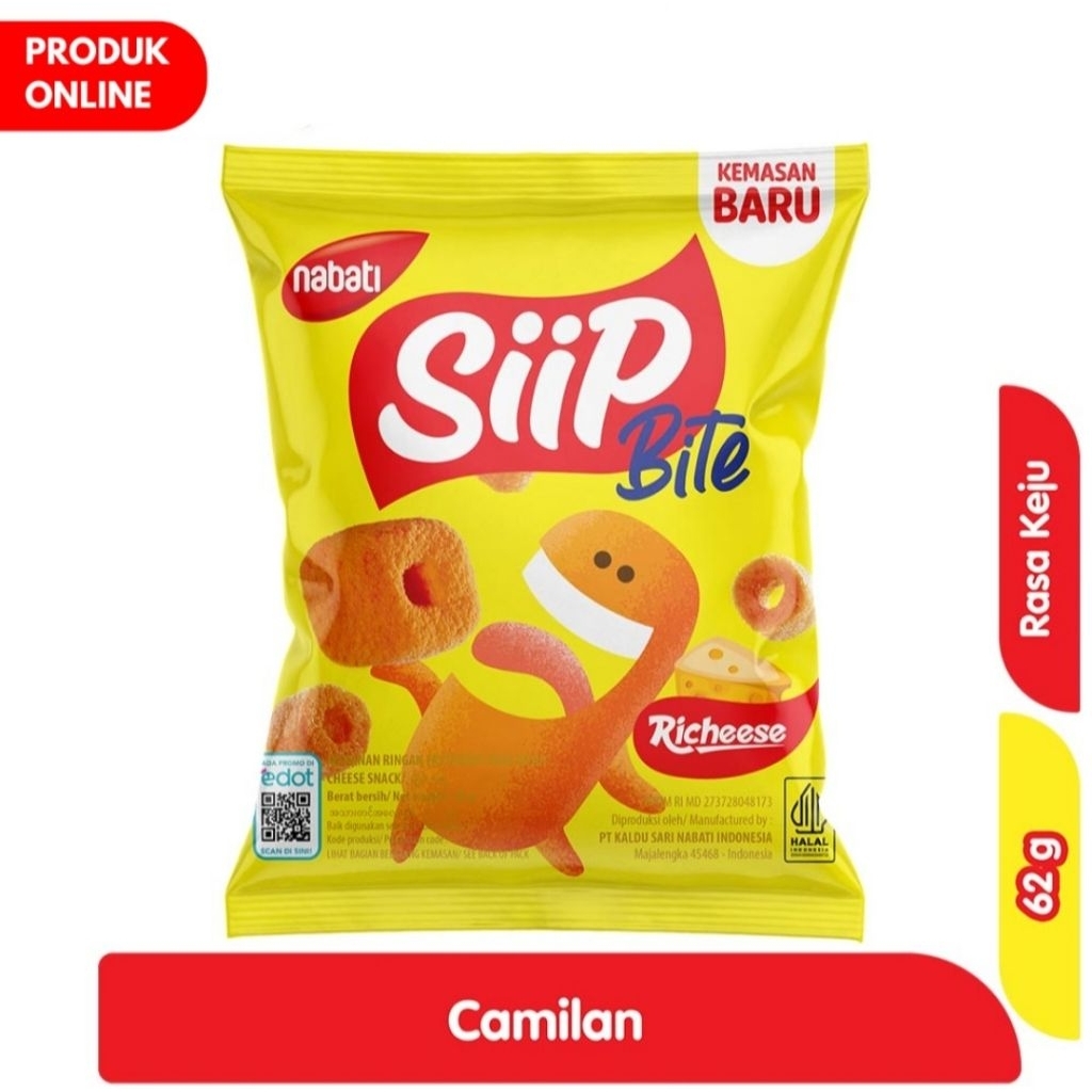 

Nabati Siip Bites Snack Keju 57gr/62gr
