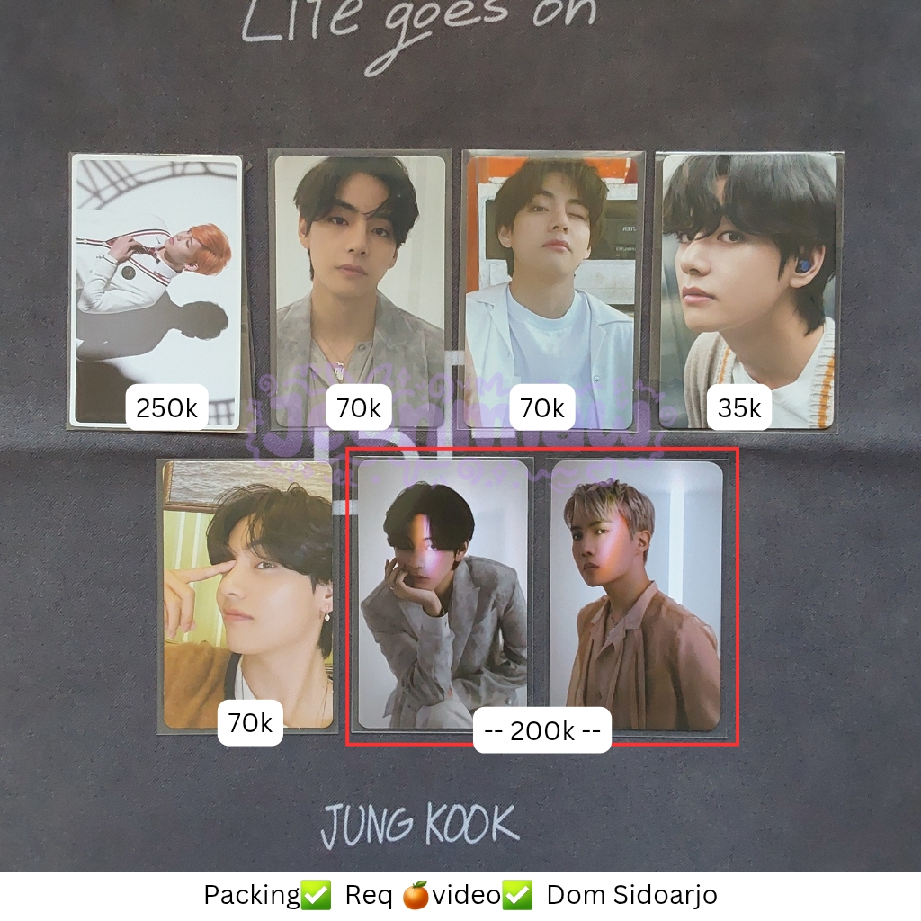 BTS PC PHOTOCARD TAEHYUNG V SLA SA PROOF COMPACT BUTTER SAMSONG LUCKY DRAW LD BE ESS