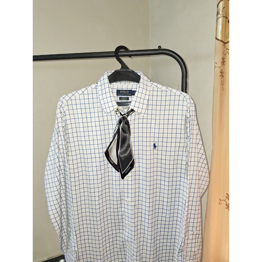 Kemeja Shirt Polo Ralph Lauren Pria Wanita Cotton Second Original