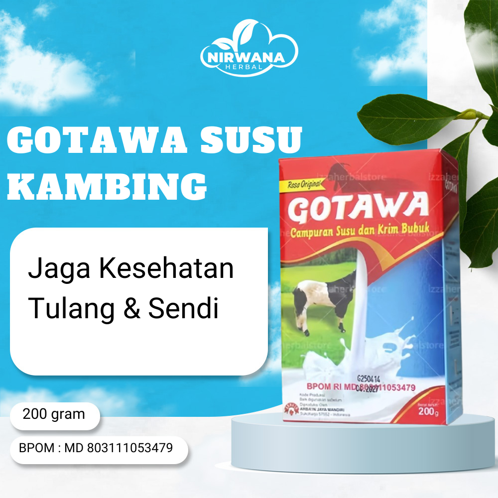 

GOTAWA Susu Kambing Etawa Untuk Kesehatan Tulang Dan Sendi Osteoporosis Original 200gr bpom