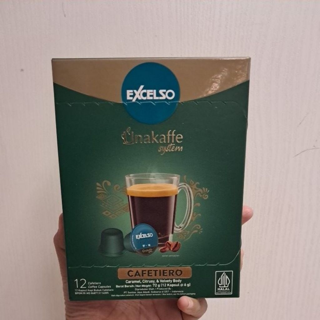 

Excelso Unakaffe Cafetiero 72gr (12 Kapsul /6gr)