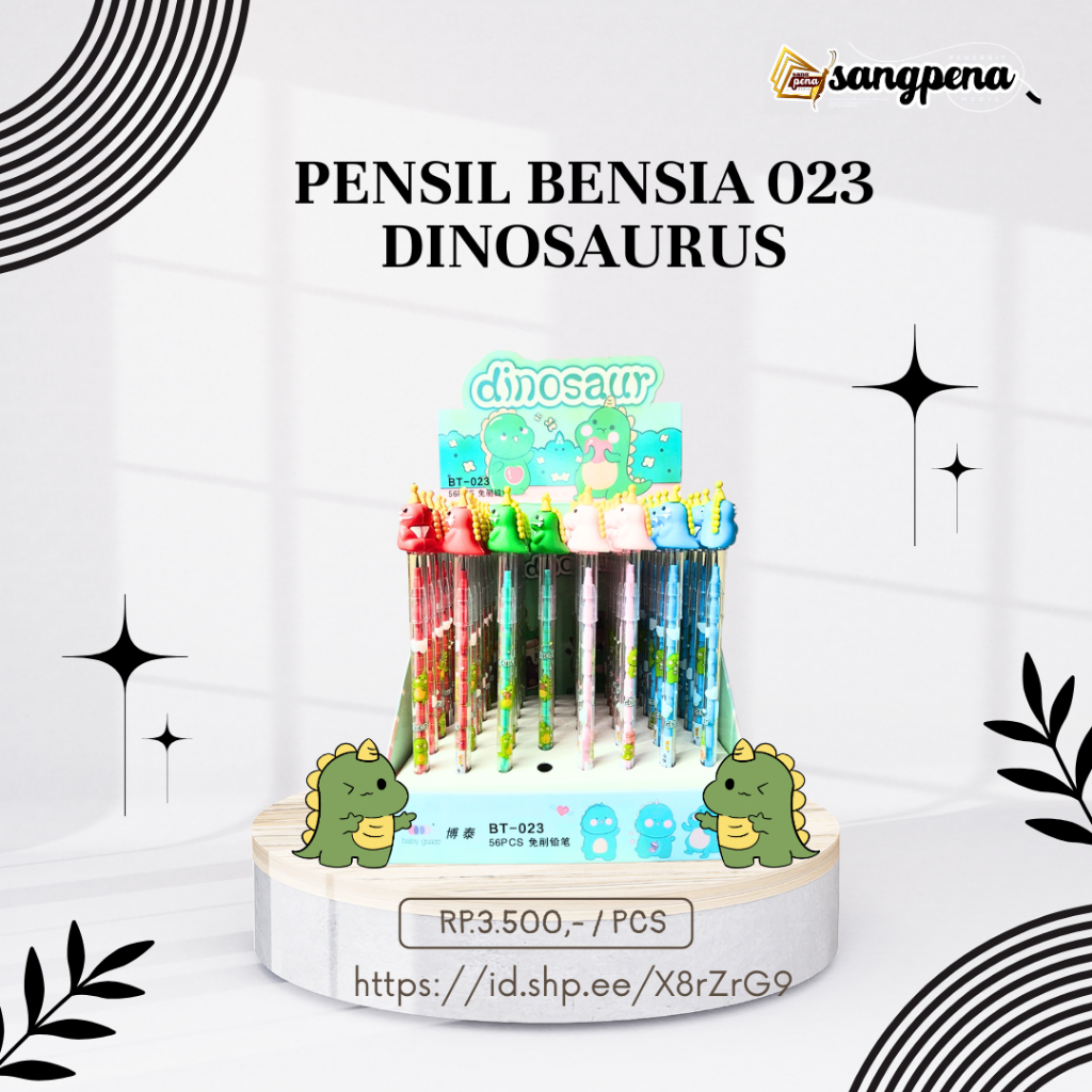 

Pensil Bensia Dinosaurus BT-023